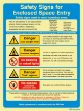 Poster for emergency instruction and information, 